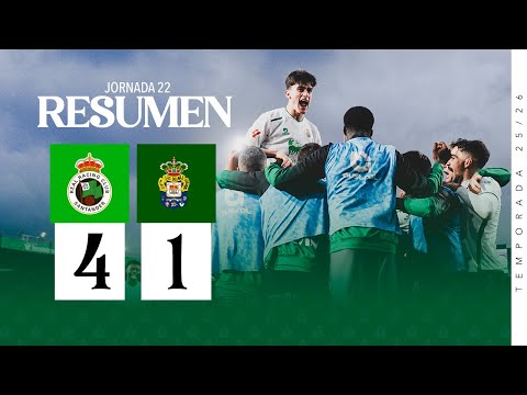RESUMEN ı Real Racing Club 4 - 1 UD Las Palmas ı Jornada 22 | Temporada 25/26