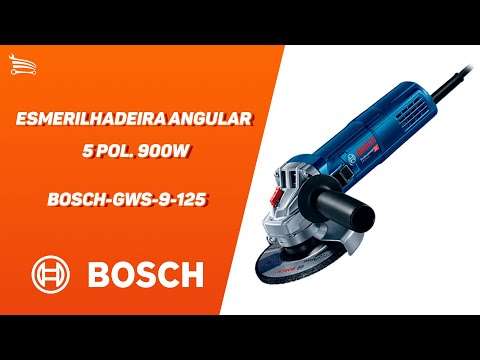 Esmerilhadeira Angular GWS-9-125 5 Pol. 900W   - Video