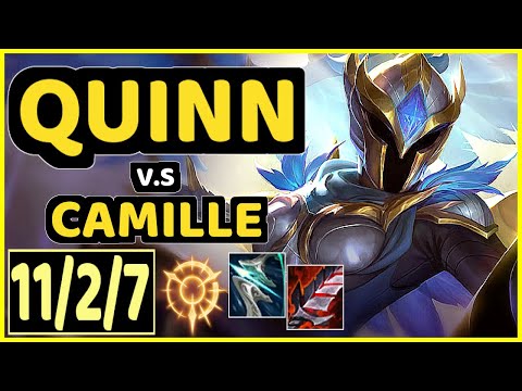QUINN vs CAMILLE - 11/2/7 KDA TOP CHALLENGER GAMEPLAY - EUW