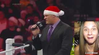 Raw Christmas Kane hands out Candy Canes Live Commentary
