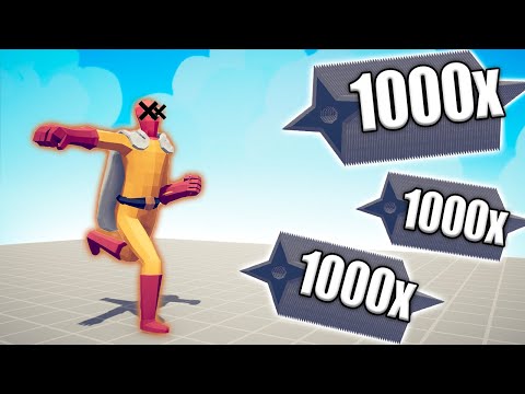 1000x OVERPOWERED SHURIKEN vs UNITS - TABS | Totally Accurate Battle Simulator 2023