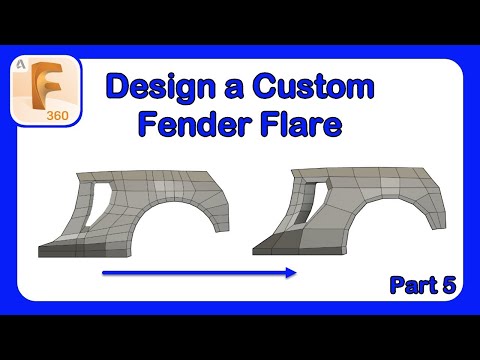 Design a Fender Flare in Fusion 360 - Reducing Edges and Faces to Simplify Control #Fusion360
