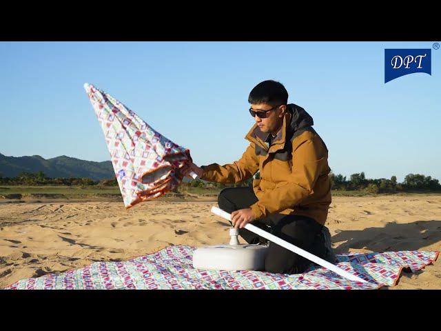 مظلة الشاطيء 1.8 م- توفر ظل واسع، سهلة التركيب، تتحمل الاستخدام الخارجي،ضمان سنتان