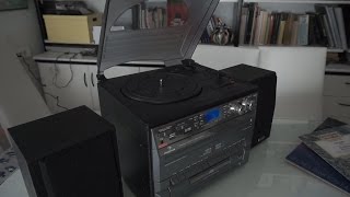 Auna Stereo music system unboxing and testing - Auna TC-386
