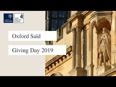 Oxford Saïd Giving Day 2019
