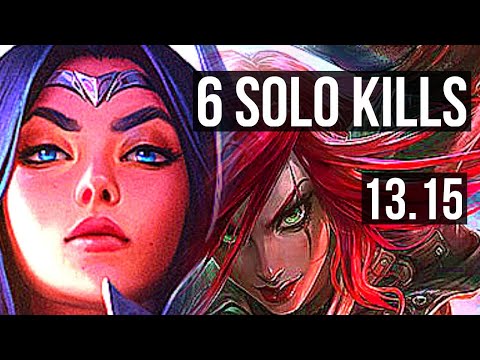 IRELIA vs KATA (MID) | Legendary, 6 solo kills, 24/3/3, 600+ games | EUW Diamond | 13.15
