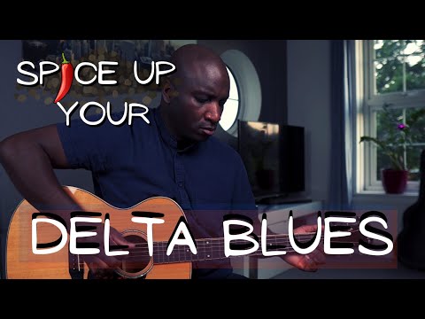 Robert Johnson Style - Fingerstyle Blues Guitar Lesson / With Tabs