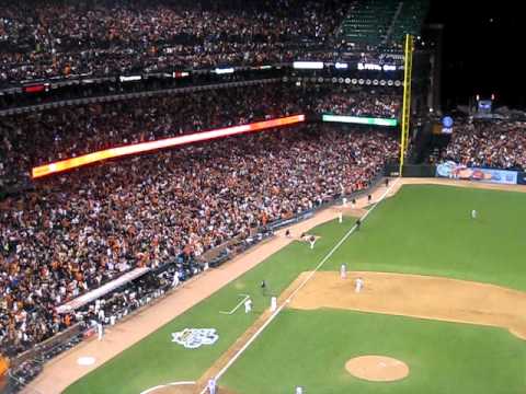 2010 World Series Game 2 - San Francisco Giants pile it on
