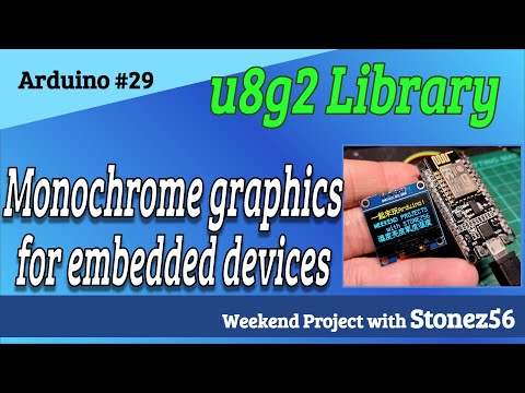 Arduino #29 - How to use U8g2 library to show graphic & UTF8 characters for monochrome displays