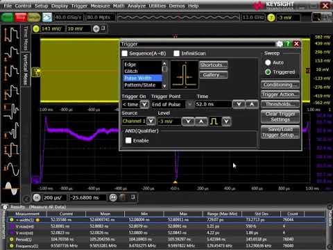 Improving the Resolution of Infiniium's Pulse Width Trigger