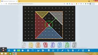 GeoBoard| Maths Activity |Tangram puzzle using online Geoboard