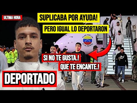 🚨🔥He begged for help but got deported anyway! The most despicable Venezuelan on social media