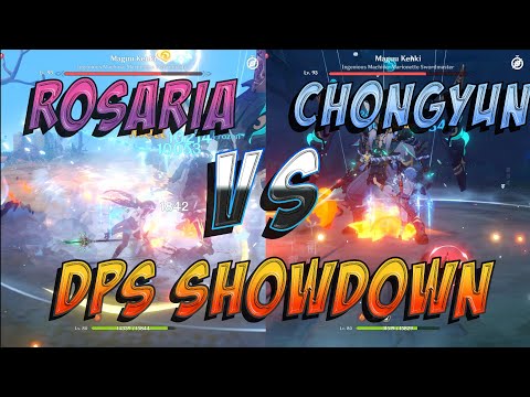 ★★★★ Star Cryo DPS Showdown Rosaria Vs Chongyun | Genshin Impact x Putman Gaming