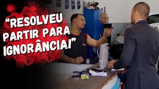DISCUSSÃO entre MECÂNICO e CLIENTE em OFICINA