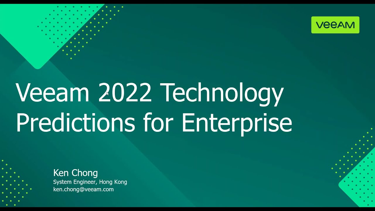 2022 Predictions for Backup and Technology video