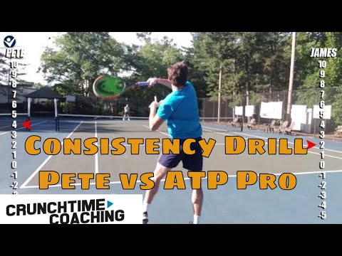 {Awesome Consistency Drill} ATP Pro vs. Pete Video