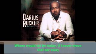 Don't Think I Don't Think About It- Darius Rucker Lyric Video