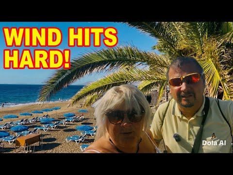 Lanzarote ☀️ Post-Breakfast Wind - Looks WAY Worse Than It Was! 