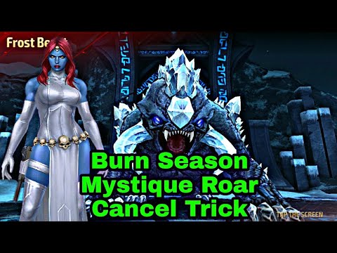 Abx Female Super Villain Burn Season| Mystique Roar Cancel Tricks - marvel future fight