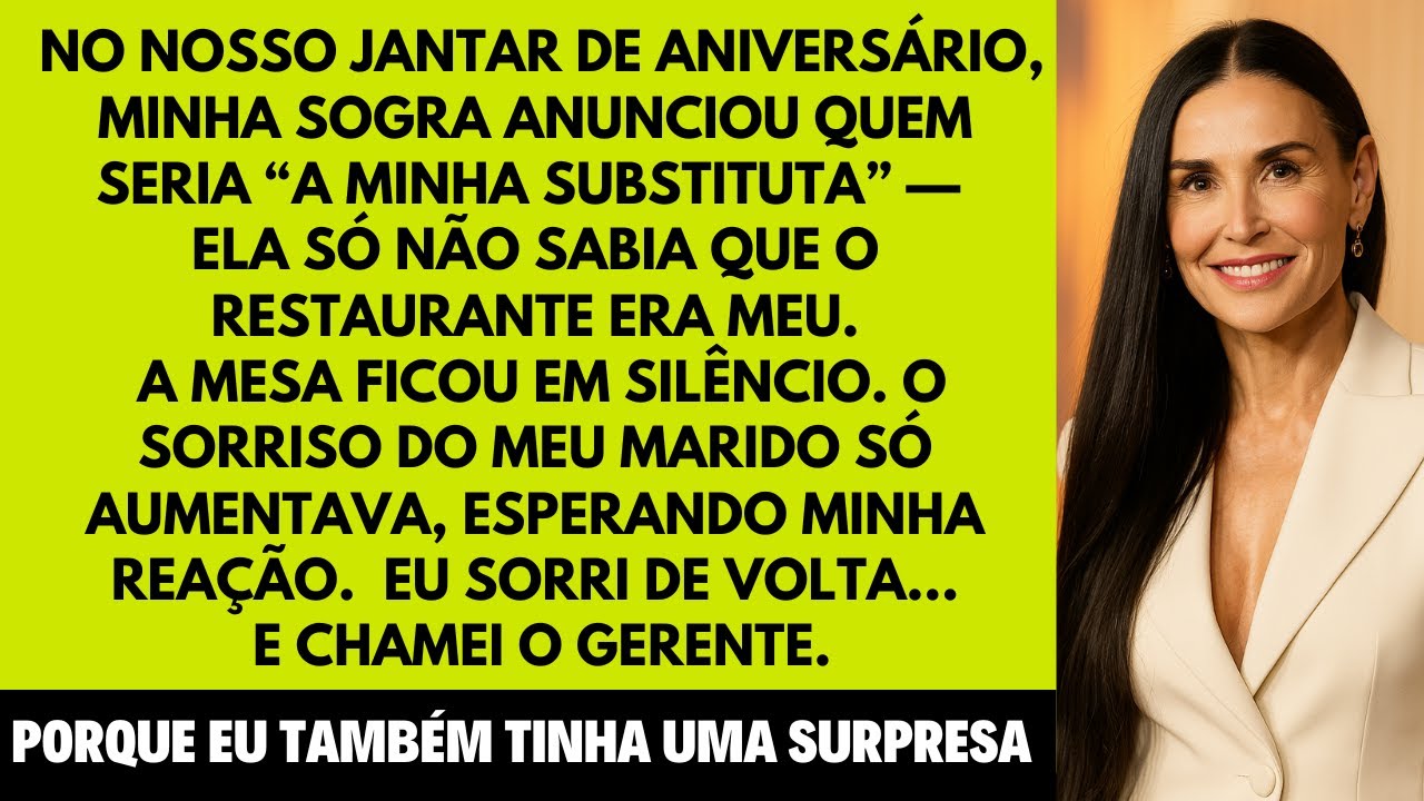 At my birthday dinner, my mother-in-law announced my replacement — but she had no idea that...