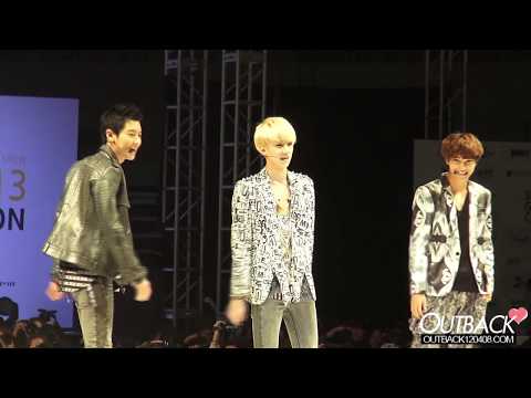 130406 Seoul Girls Collection - EXO-K 찬열,종인,세훈 모델워킹♡
