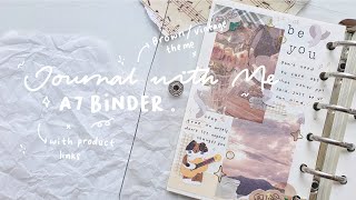 Aesthetic Journal with Me Pakai A7 6 Ring Binder - Indonesia ( click CC for Eng Sub)