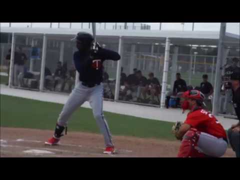 Minnesota Twins OF prospect Humber Maldonado hitting in EXST 4/14/17