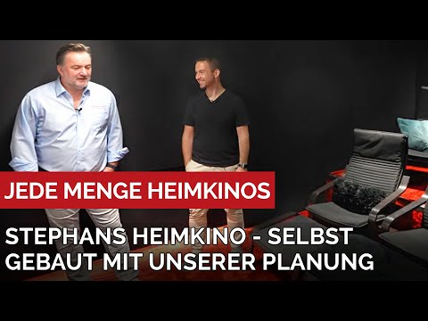 Stephans selbst gebautes Heimkino - dank unserer gemeinsamer Planung kein Problem.