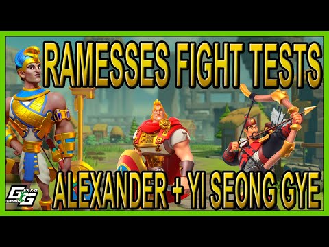 RAMESSES BATTLE TESTS: ALEXANDER + YSG - I DIDN'T EXPECT THIS... - Rise of Kingdoms