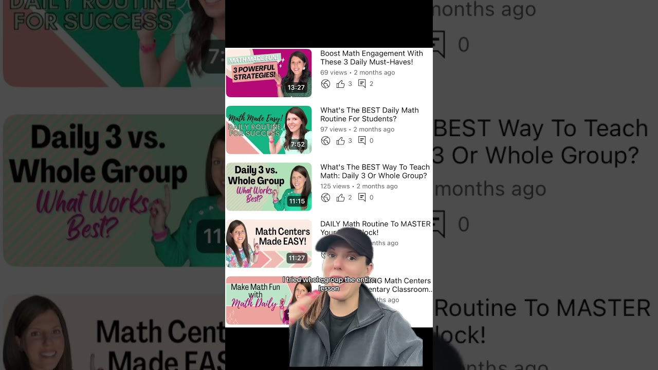 Can You Use Daily 5 for Math? Try Math Daily 3!