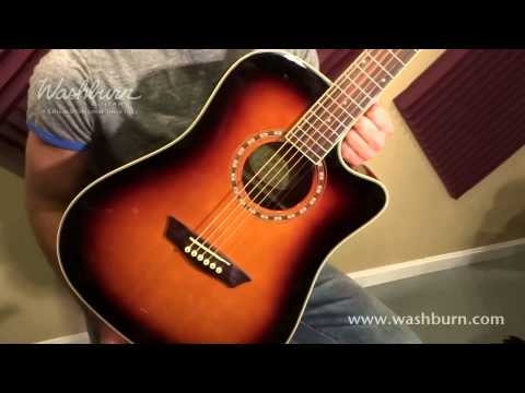 Washburn WD7SCE Harvest Series Dreadnought Cutaway Spruce Top 6-String Acoustic-Electric Guitar image 12
