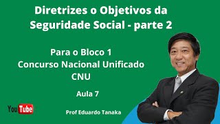 Guidelines and Objectives of Social Security - Part 2 - Class 7 - Social Security - Block 1 - Tanaka