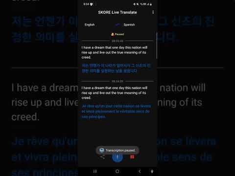 SKORE Live Translate