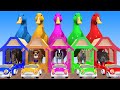 5 Giant Duck Cow, Mammoth,Lion, Hippo,Tiger The Right Door ESCAPE ROOM CHALLENGE Animals Cage Game