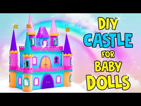 Amazing Doll Castle Makeover! Towers, Rooms & Furniture 🏰