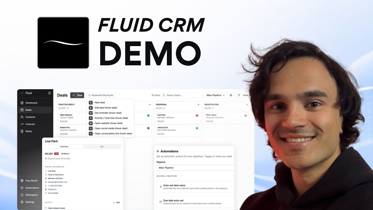 Fluid CRM video preview