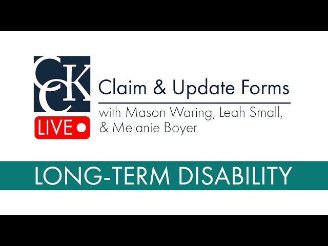 Long-Term Disability (LTD) Claim Forms & Update Forms