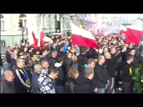 Lublin: Przemarsz kibiców Motoru Lublin