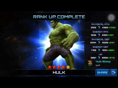 Marvel Future Fight - Hulk 5 Star Rank Up