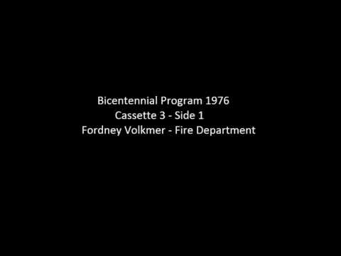 Bicentennial Program 1976 - Fire Department