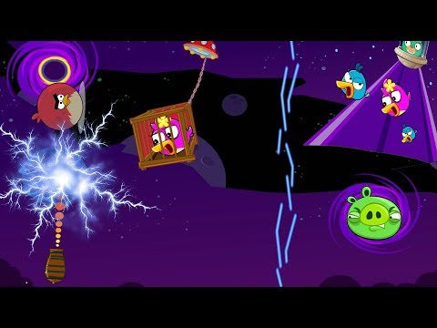 Angry Birds Cannon Birds 5 - FORCE ELECTRIC SHOCKER TO HIT THE PIGGIES IN SPACE!