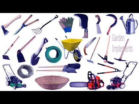 Garden tools name & image