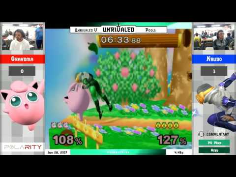 Unrivaled 5 Melee - Grandma (Puff) vs Krudo (Sheik) - Pools