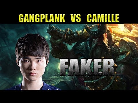 SKT T1 Faker - Gangplank vs Camille  - KR LOL REPLAYS