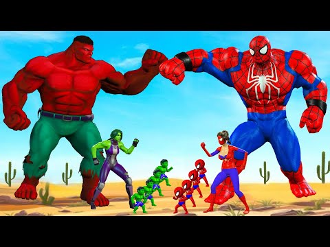 Rescue All HULK Family VS FAMILY VENOM, SPIDERMAN | LIVE ACTION STORY