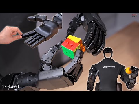 Robot Hand Solves Rubik’s Cube Meet the Unitree Dex5!