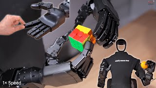 Robot Hand Solves Rubik’s Cube Meet the Unitree Dex5!