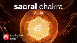 SACRAL CHAKRA Healing Vibrational Sound Bath w/ OCEAN Sounds | Emotional Balance + Sexual Healing