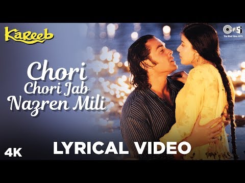 Chori Chori Jab Nazrein Mili Lyrical - Kareeb |  Kumar Sanu & Sanjivani | Bobby, Neha & Moushumi