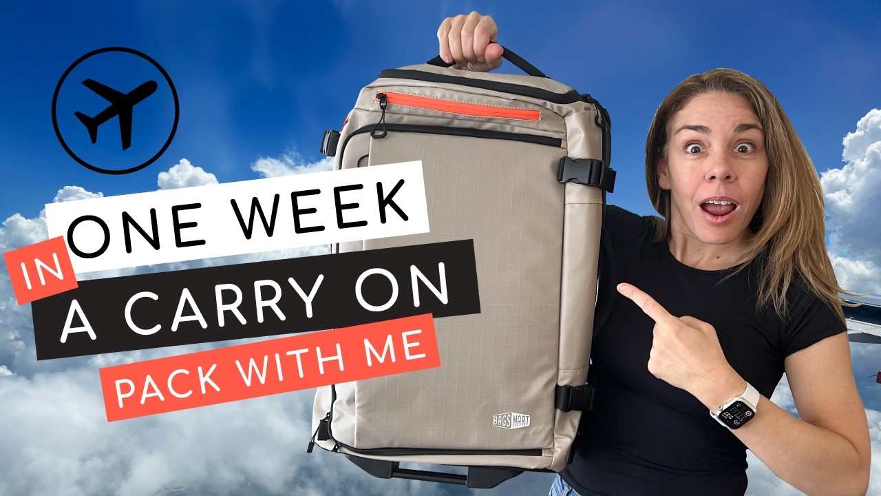 How to Pack for 7 days in a Carry On Only | BAGSMART